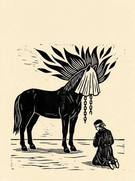 Capa do Folheto de Cordel Nº 1 — A Noiva de Ferro